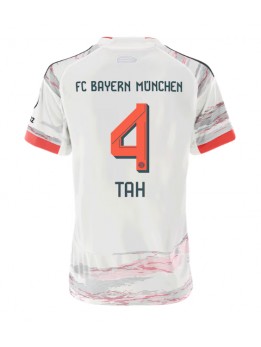 Billige Bayern Munich Jonathan Tah #4 Bortedrakt Dame 2025-26 Kortermet